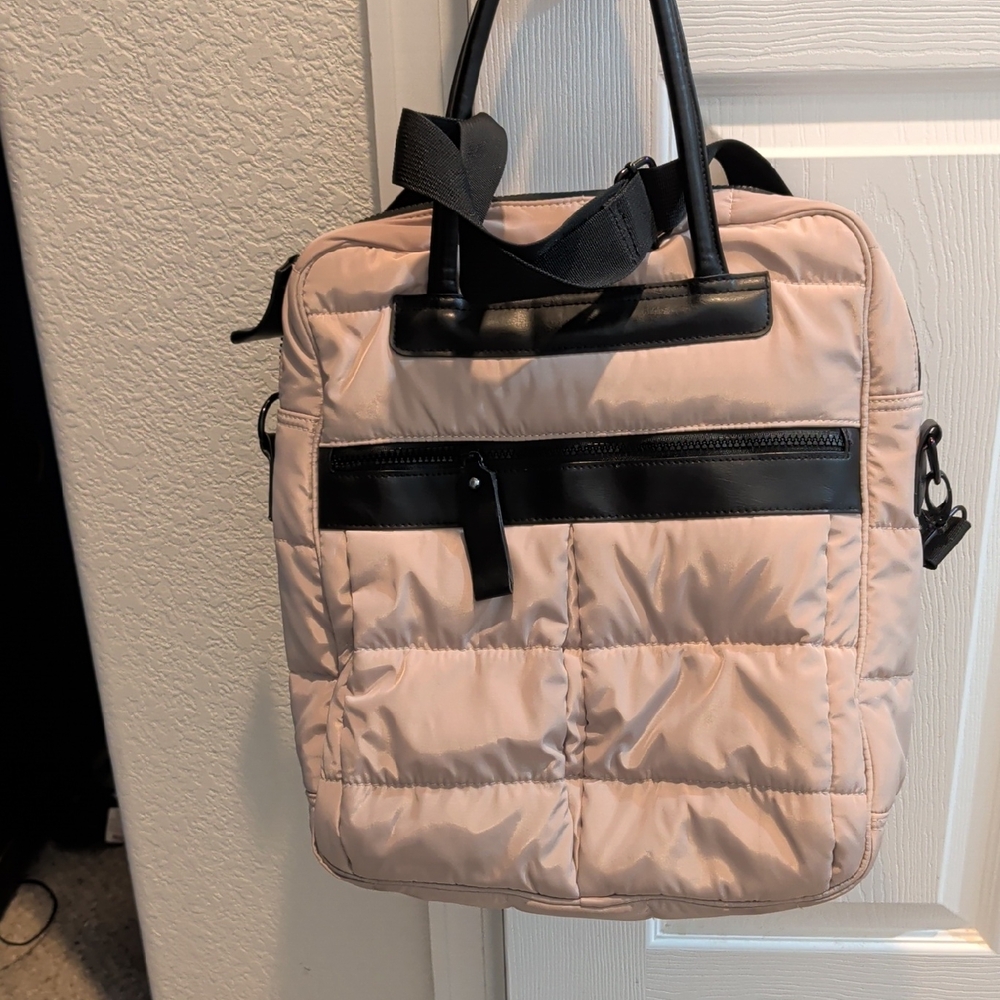 Mossimo Supply Co. Quilted Pale Pink and Black Tote